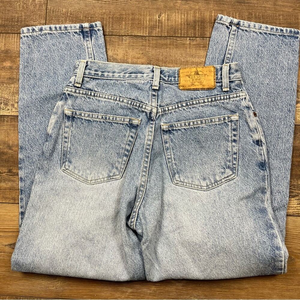 Old Navy Light Wash Jeans High Rise Straight Leg Vintage 90s Women’s Size 6 - Picture 4 of 7